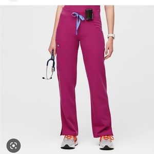 Figs Kade Cargo Scrub Bottom Raspberry Sorbet